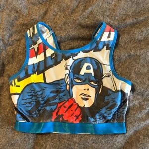 Captain America Sports Bra